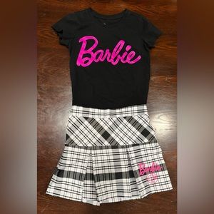 BARBIE Beautiful T-shirt and Skirt set.